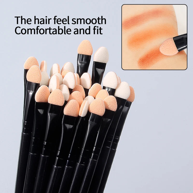 6/10/15PCS Soft Makeup Sponge Eyeshadow Brush Set Double-Sided Blenders