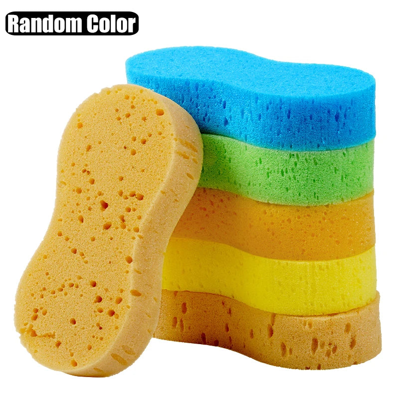 Large Honeycomb Car Wash Sponge Block - High-Density Foam Cleaning Tool