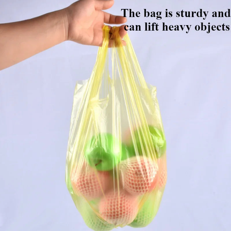 Disposable Garbage Bags Pack - 5 Rolls, 100Pcs, Durable & Odor-Resistant