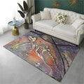 Ancient Dinosaur Fossil Area Rug Non-Slip Durable Carpet for Living Room Bedroom Home Decor