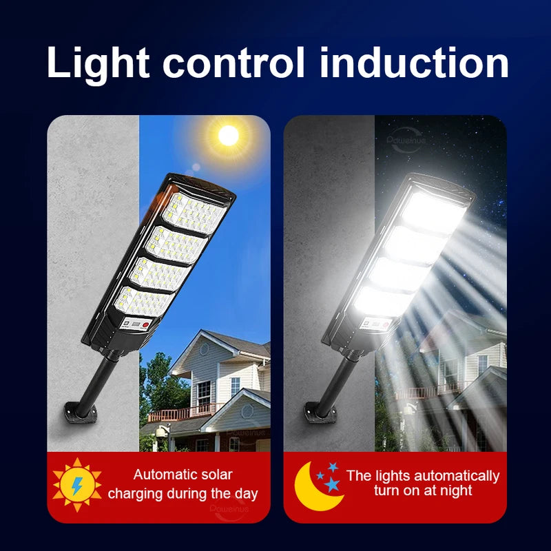 Solar LED Outdoor Wall Light with Motion Sensor Waterproof Garden Street Lighting
