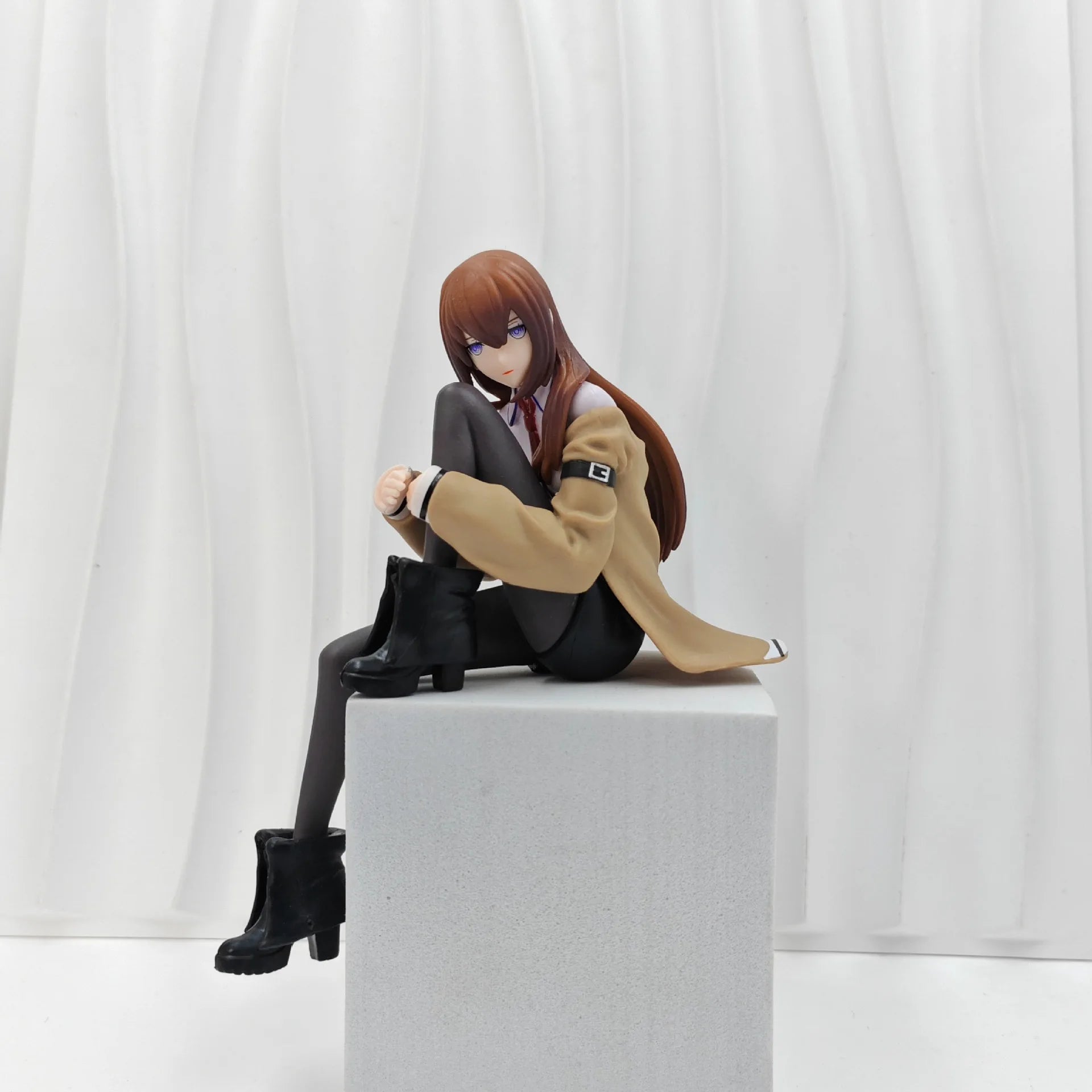 Anime Figure Kurisu Makise Steins Gate PVC Collectible Model for Display and Hobby