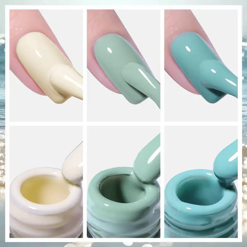 Gel Nail Polish Set 15ml Spring & Summer Colors - Long-Lasting UV LED Curing