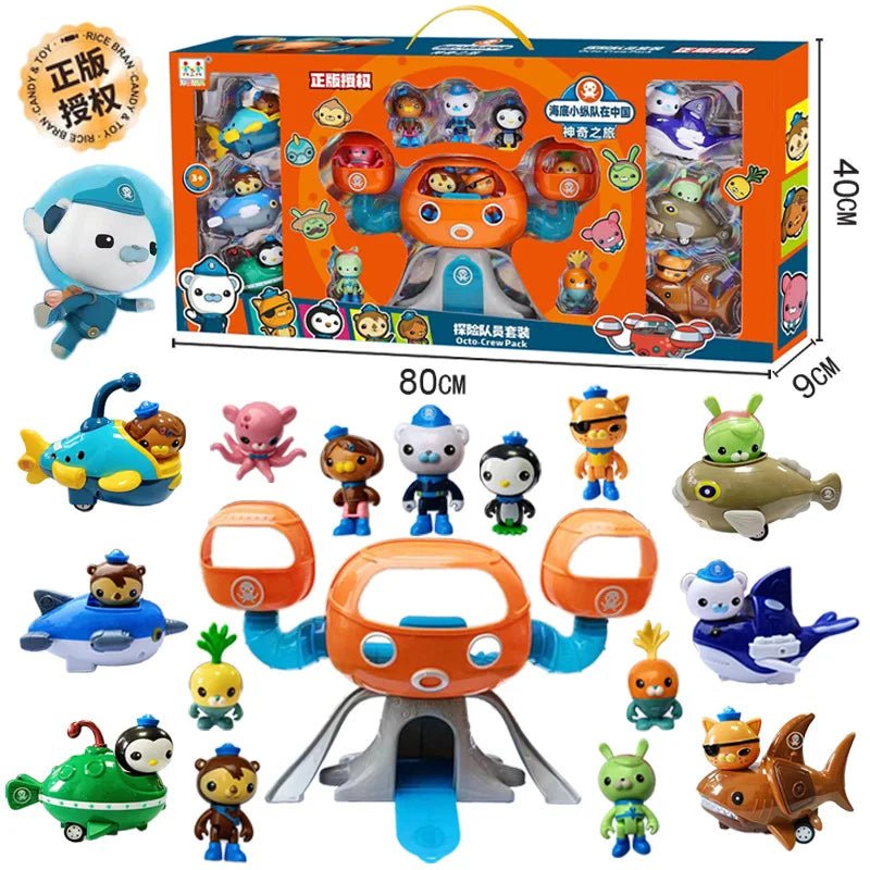 Octonauts Action Figures Set - Educational Cartoon Toy Figures for Kids