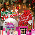 Christmas Surprise Makeup Gift Set - 9-Piece Cosmetic Collection with Eyeshadows and Lipsticks