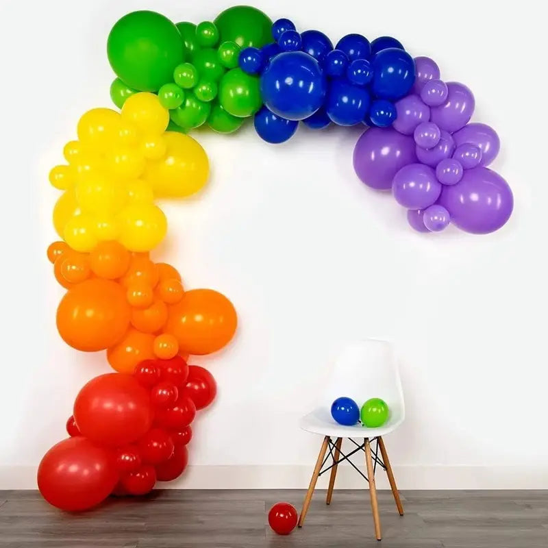Colorful Rainbow Balloon Garland Arch Kit for Wedding Birthday Kid Baby Shower
