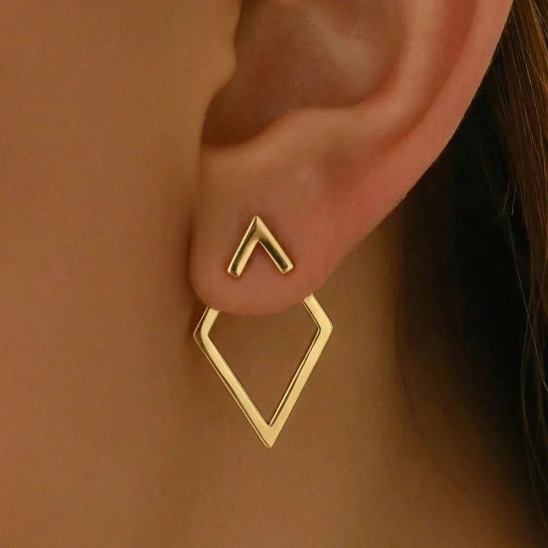 Elegant Fashionable Earrings - Easy to Wear with Geometric Design