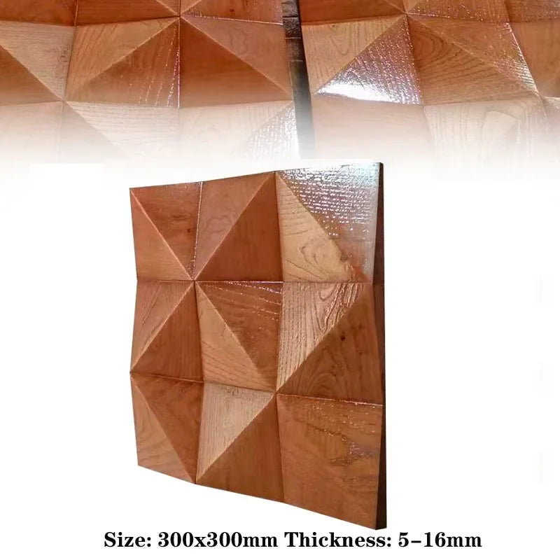 3D Wooden Mosaic Tile Acoustic Diffuser Panel for Studio & Wall Decor