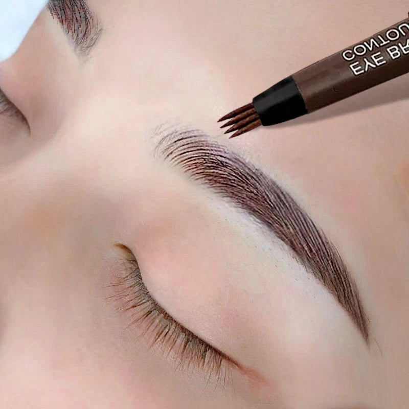 Waterproof Liquid Eyebrow Pencil for Natural & 3D Brows - Microblading Style