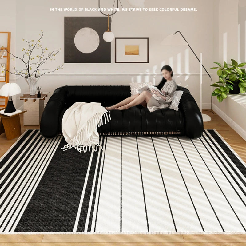 Large Area Non-Slip Carpet for Living Room and Bedroom - Soft Minimalist Floor Rug