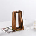 Creative Wooden Hydroponic Vase Plant Vase Retro Transparent Desktop Decor