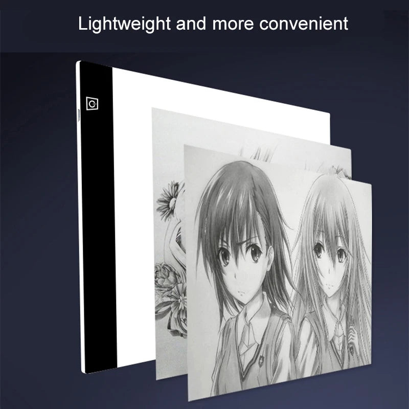 LED Drawing Copy Pad with Dimmable Light for Kids Art & Animation