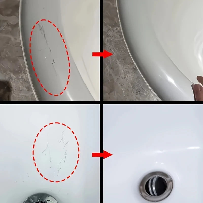 Multi-Purpose Repair Wax for Bathtub, Toilet, Ceramic & Resin Surfaces - Quick Scratch Cover & Restoration