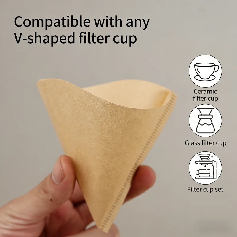 50 Count Unbleached Natural Coffee Filters for 1-4 Cup Coffee Makers