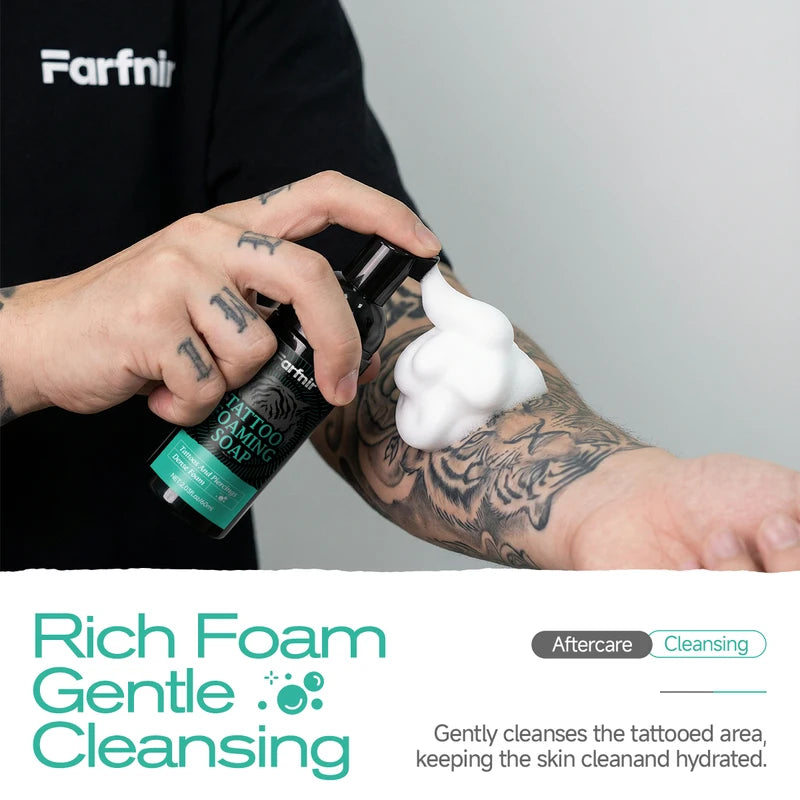 Tattoo Foaming Soap - Gentle Cleansing Moisturizing Brightening Skin