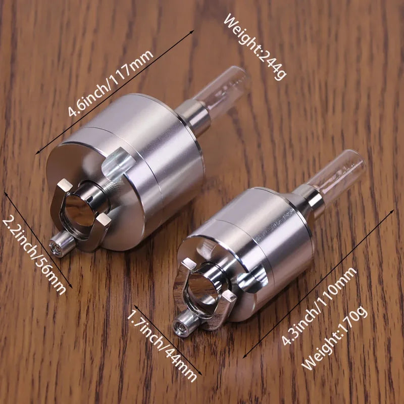 Kitchen Spice Grinder Pepper Mill Hand Operated 44/56mm Aluminum Alloy