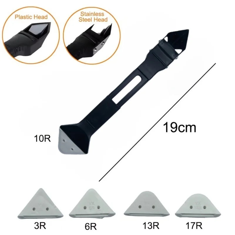 5-in-1 Silicone Caulk Remover and Finishing Tool Set - Grout & Sealant Smoother