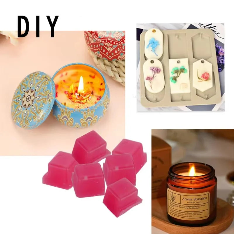 Scented Wax Melts for Candle Making - 7 Fragrance Set, Long-Lasting Aromatherapy
