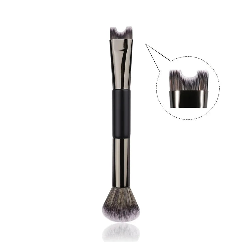 Contouring Nose Brush Double-Headed Makeup Tool for Shadows & Highlights