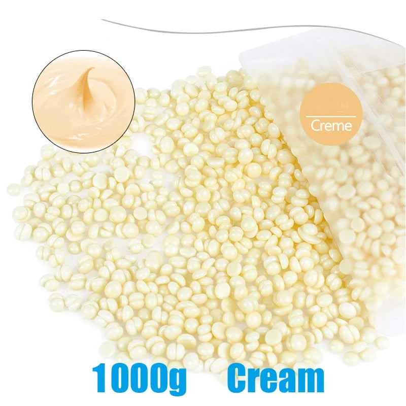 1000g Painless Wax Beads for Body Face Bikini Hair Removal - Hard Wax Beans