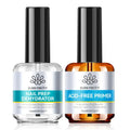 Nail Prep Dehydrator & Primer Kit - Acid-Free Base Coat for Acrylic & Gel Nails