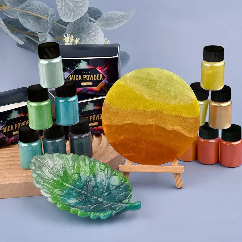 Pearlescent Powder Set for Resin Art - 6 Color Options for DIY Crafting
