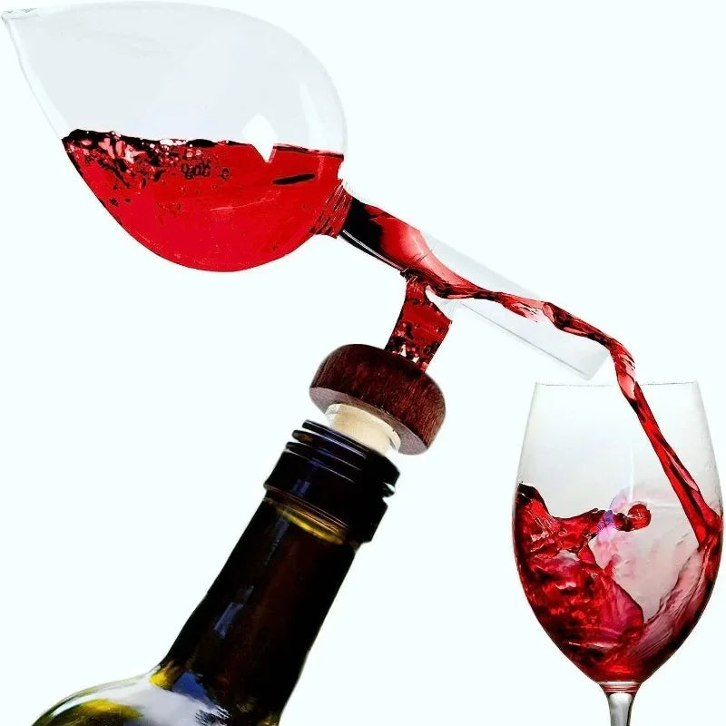 Wine Aerator Pourer Set - Quick Decanter for Red & Glass Wine Bottles