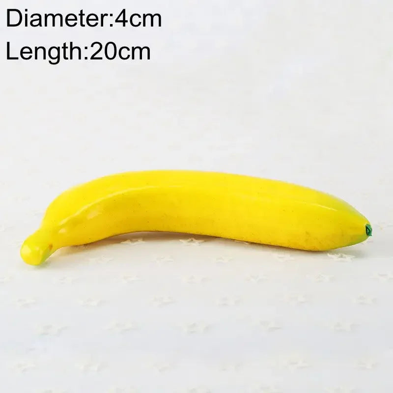 Artificial Banana Food Props Set - 10pcs 20cm Food Craft & Photography Decor