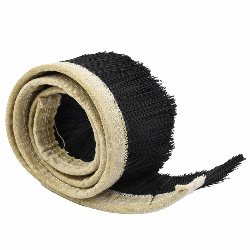 Nylon Dust Cover Brush for CNC Router and Vacuum Cleaner - 70mm/100mm, 1M Length