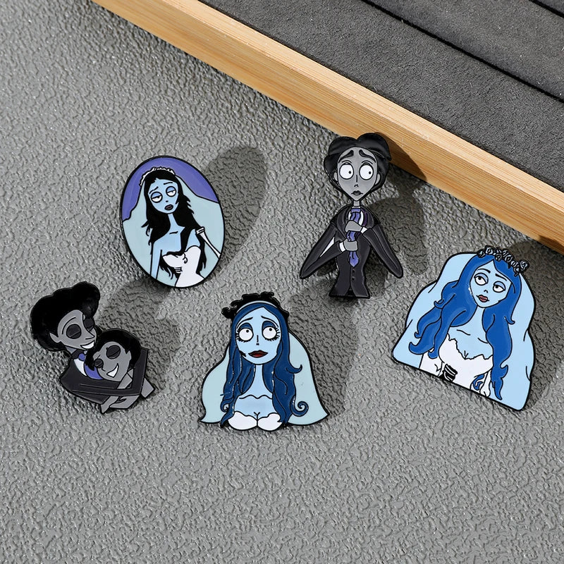 Personalized Cartoon Character Brooch Set - Enamel Pins for Jewelry & Accessories