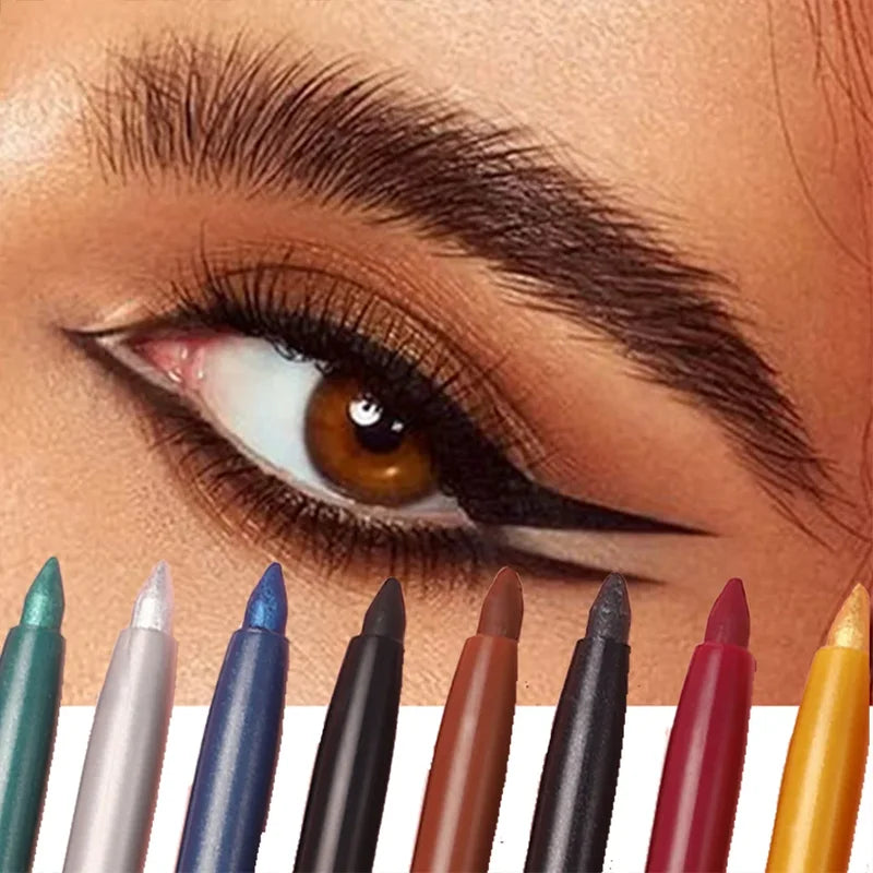 Waterproof 2-in-1 Eye Liner & Shadow Pencil Set - Lasting, Rotating, Matte Finish