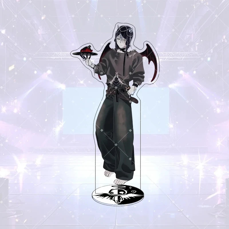 Anime Character Acrylic Stand Keychain Set - Cute Desktop Decor & Collectible
