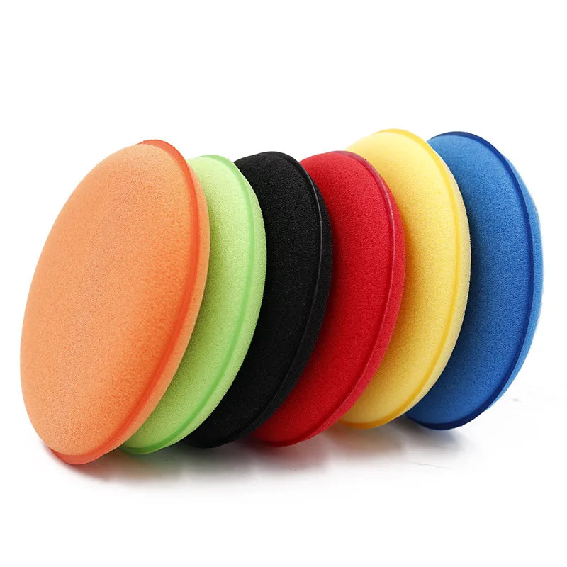 Car Waxing & Detailing Foam Sponges Set - Multi-Color 10Pcs