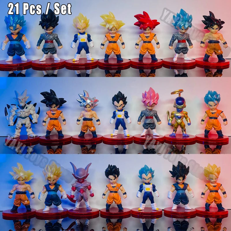 Dragon Ball Z Action Figures Set - Goku Vegeta Broly Piccolo Buu Collectible Toys