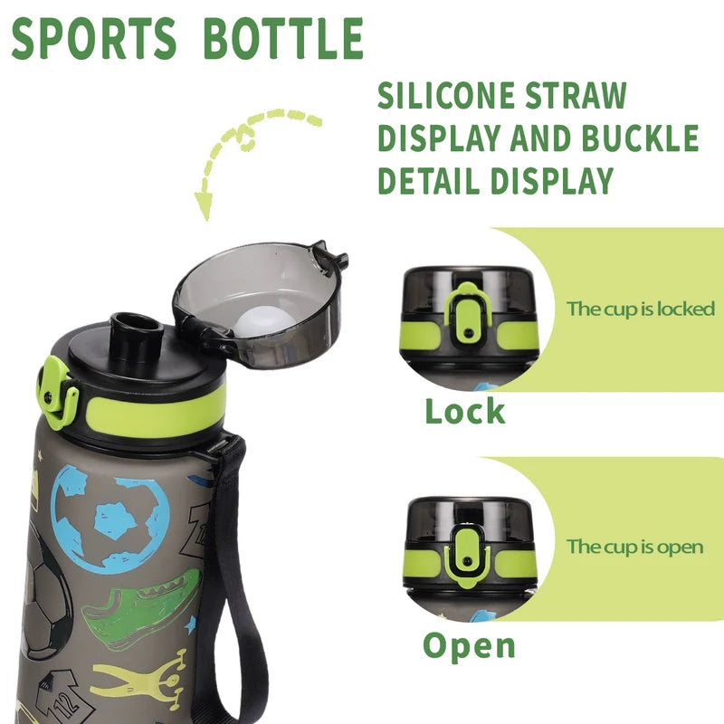 Sports Water Bottle 750/1000ml Leakproof Portable Hydration Jug for Outdoor & Gym