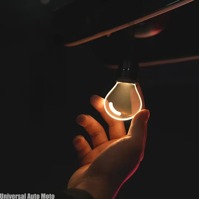 Car Rearview Mirror Hanging Decor LED Bulb Atmosphere Lamp - Interior Light