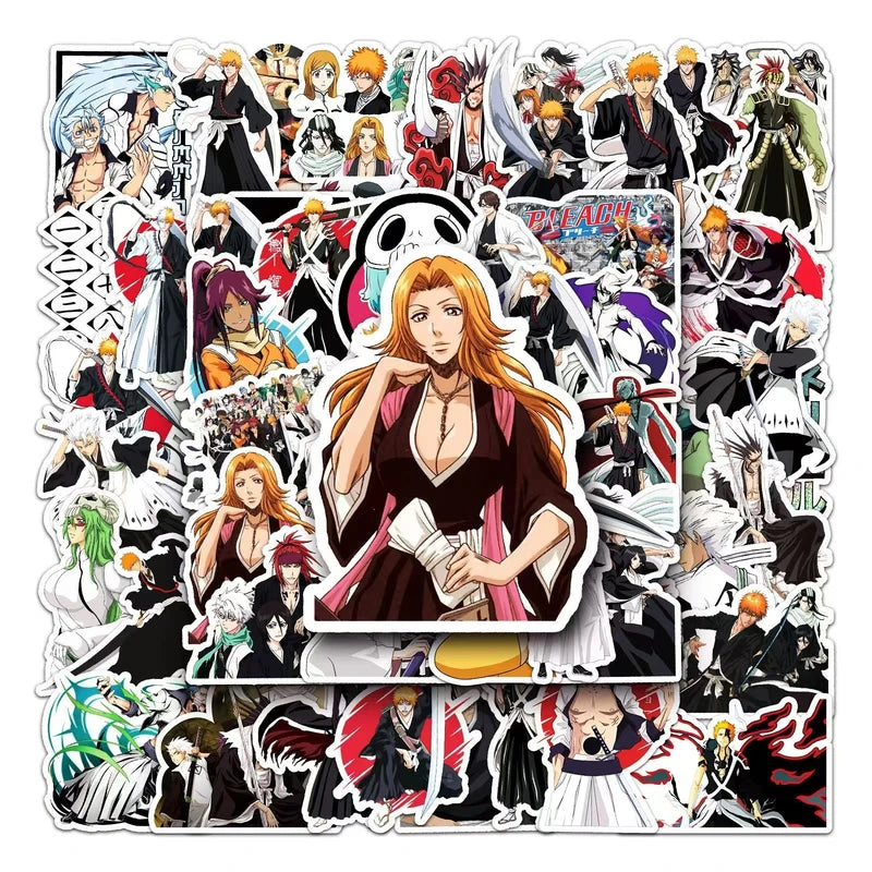 Bleach Thousand-Year Blood War Stickers Pack Waterproof Laptop Phone Decals Kurosaki Ichigo Toshiro Hitsugaya