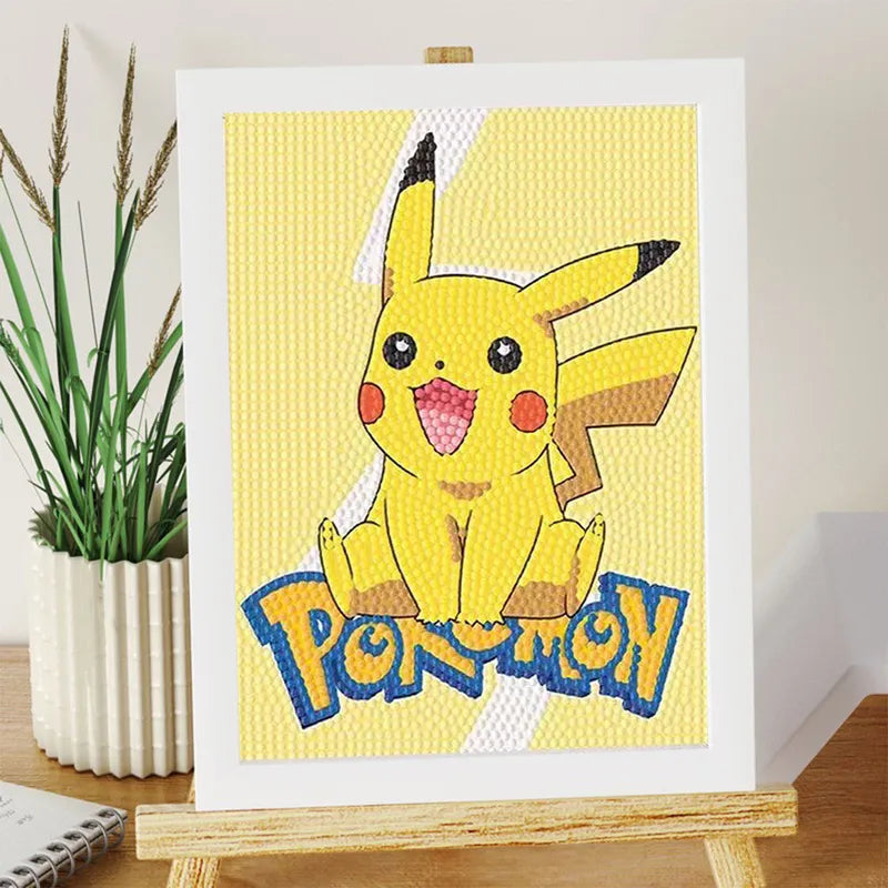 Kids' Cross-Stitch Painting Kit with Frame - DIY Diamond Embroidery Art Gift