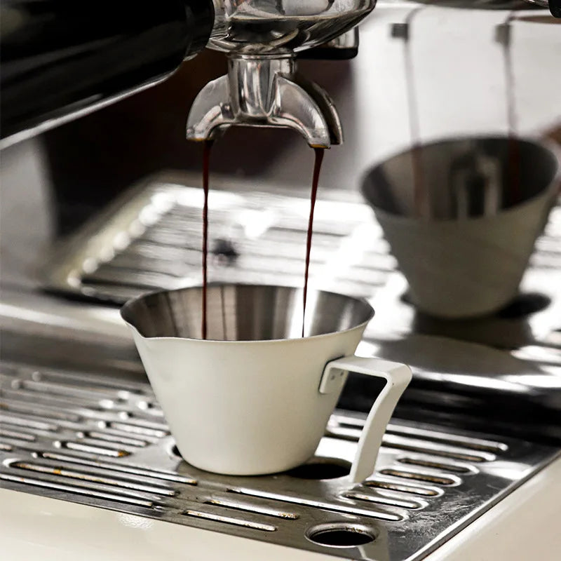 Stainless Steel Espresso Cup 100ml with Scale for Home & Cafe Use