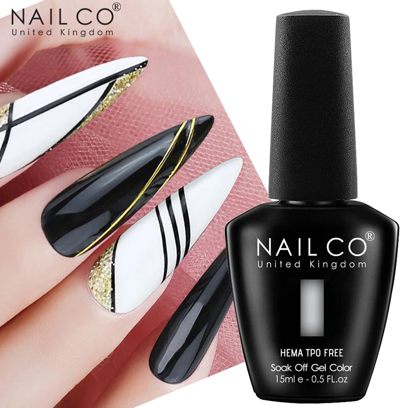 15ml TPO-Free Gel Nail Polish Semi-Permanent Manicure Top Coat UV Gel