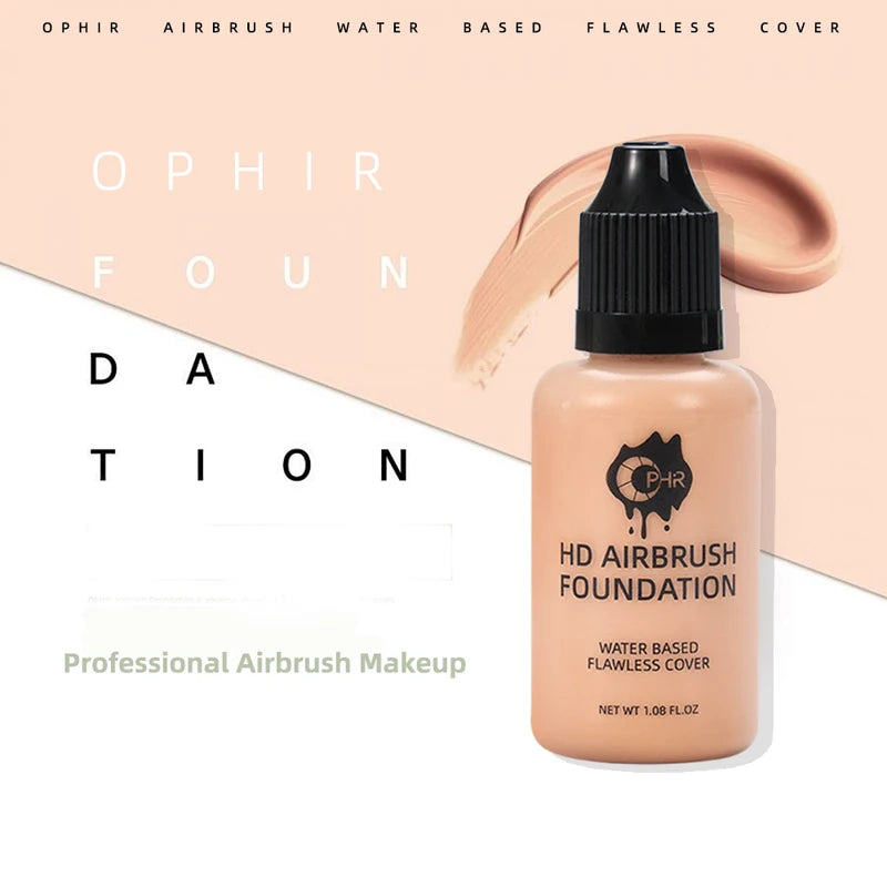 Professional Airbrush Foundation 30ml - 7 Colors for Flawless Makeup