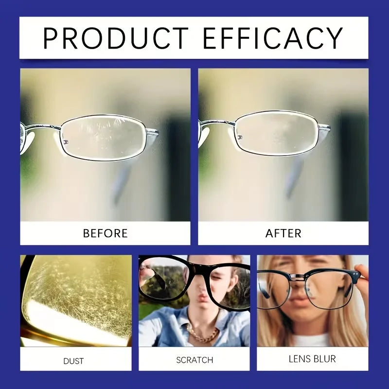 Eyewear Lens Cleaning Spray 55ML - Anti-Fog & Dust Remover for Glasses & Goggles