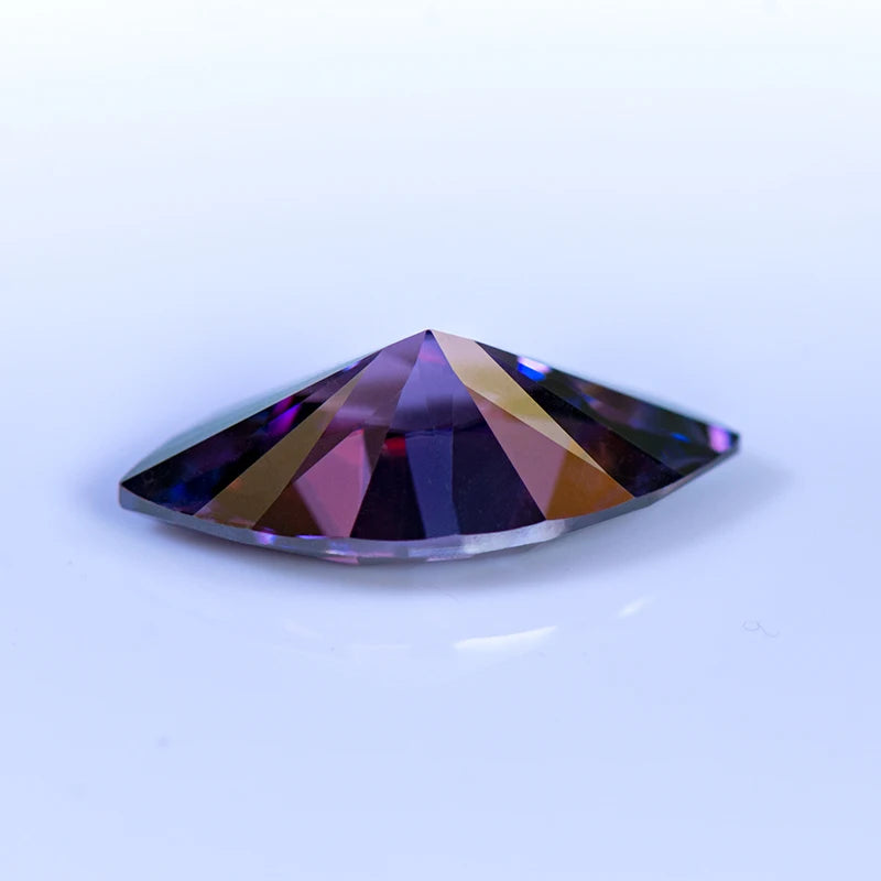 Moissanite Marquise Cut Jewelry Charms Set for DIY Rings Necklaces Earrings - Purple