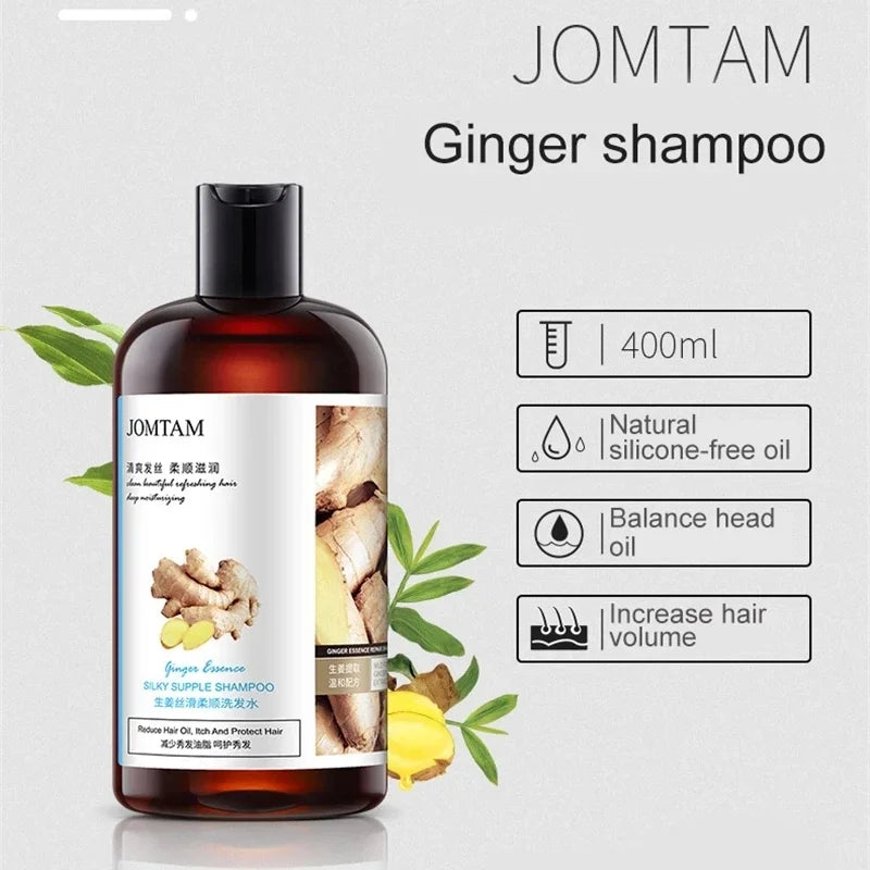 Herbal Ginger Anti-Hair Loss Shampoo for Dandruff & Oil Control 400ML