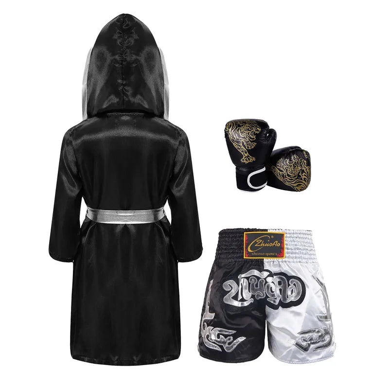 Children's Boxing Robe Costume Set for Halloween Carnival Role Play