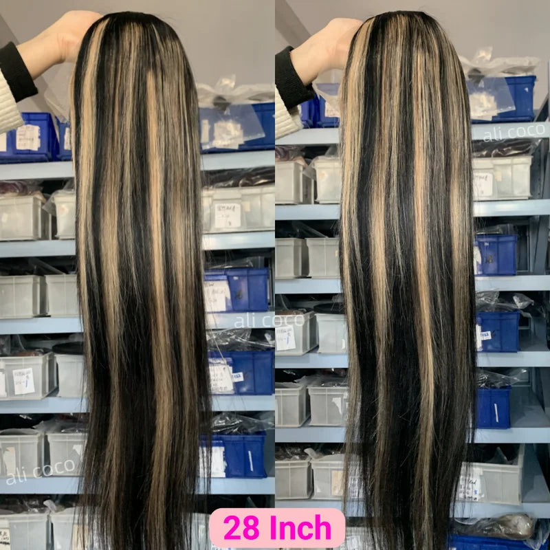 Highlight Human Hair Wig 13x6 Lace Front Pre Plucked 20-22 Inch Options