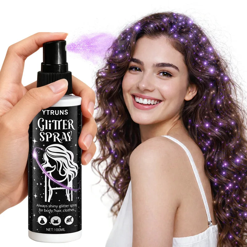 Body Glitter Spray for Hair Face & Body - Shimmer Highlighter Mist | Festival & Party Makeup