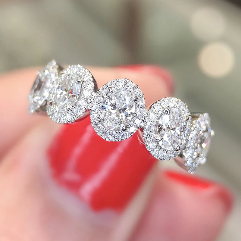 Elegant Cubic Zirconia Women’s Ring - Engagement Wedding Jewelry, Silver or Gold