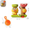 Baby Bath Toy Waterwheel with Suction Cup - Duck & Flower Shapes for Shower & Tub - Unisex Kid Gift