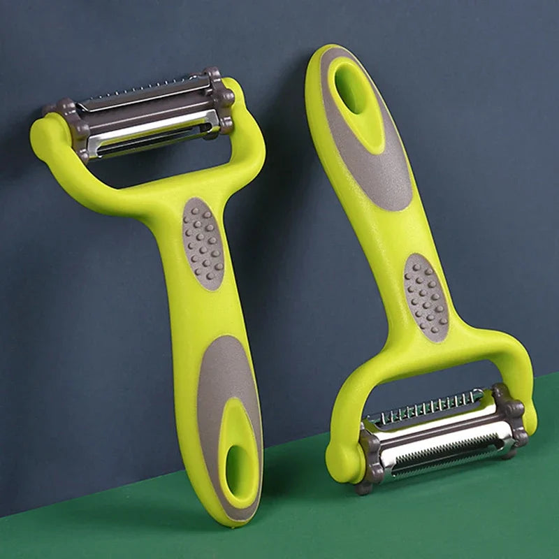 3-in-1 Rotary Vegetable Peeler with Swivel Blades – Kitchen Slicer & Julienne